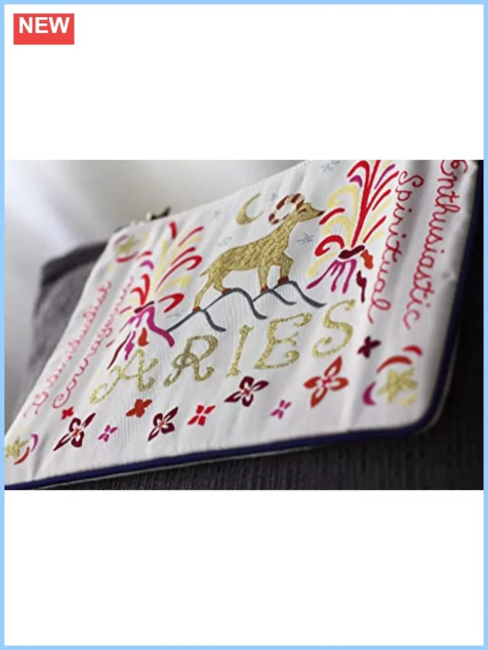 Aries Zodiac Zipper Pouch, Travel Toiletry Bag, Makeup Organizer, Phone Pouch